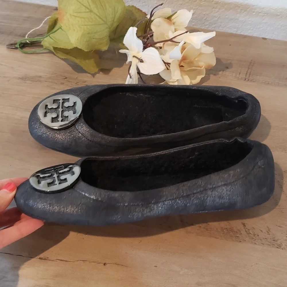 Tory Burch Fur Lined Leather Flats Womens Career